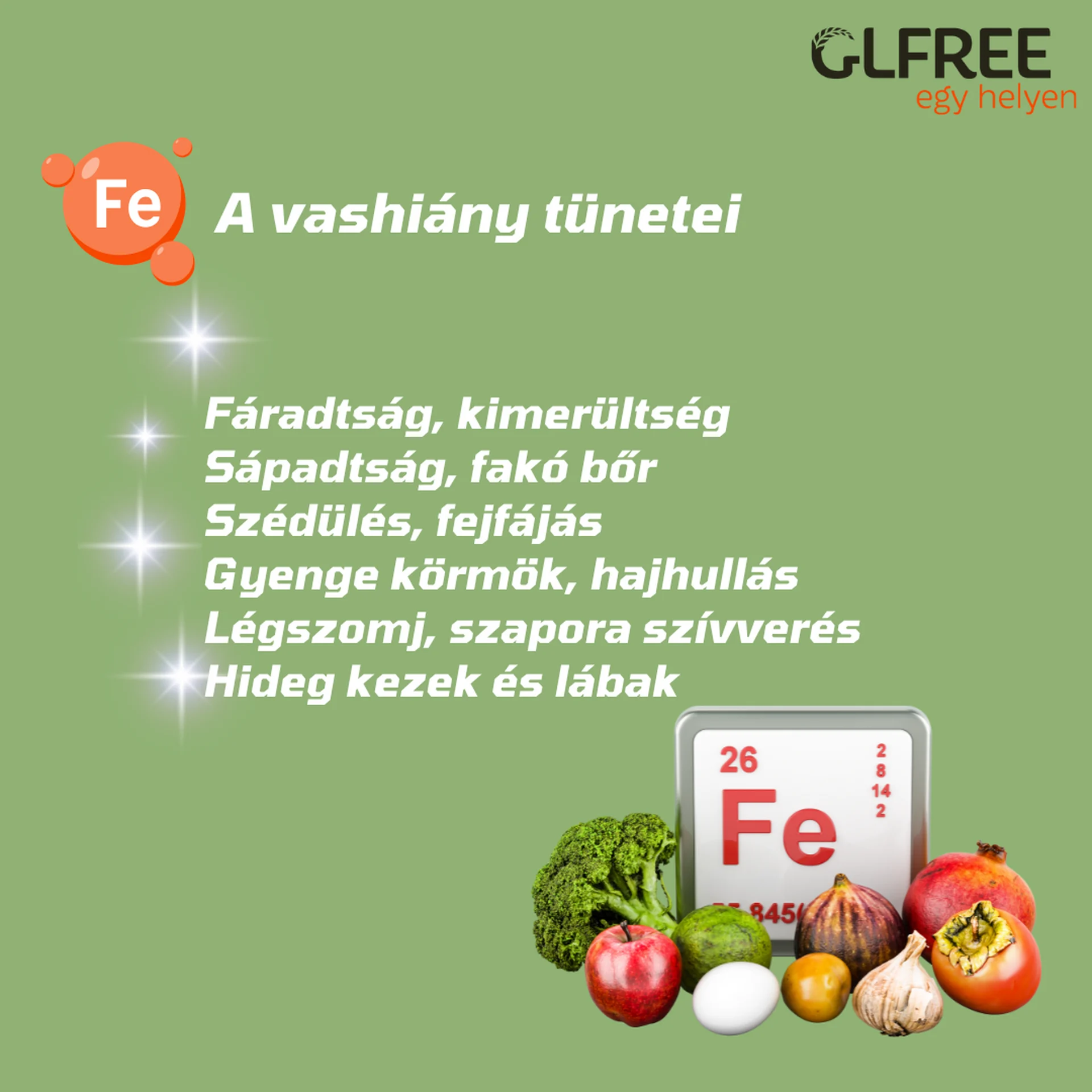 Vashiány tünetei